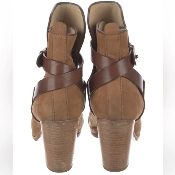 rag & bone Tan Leather Ankle Boots - Picture 4 of 4